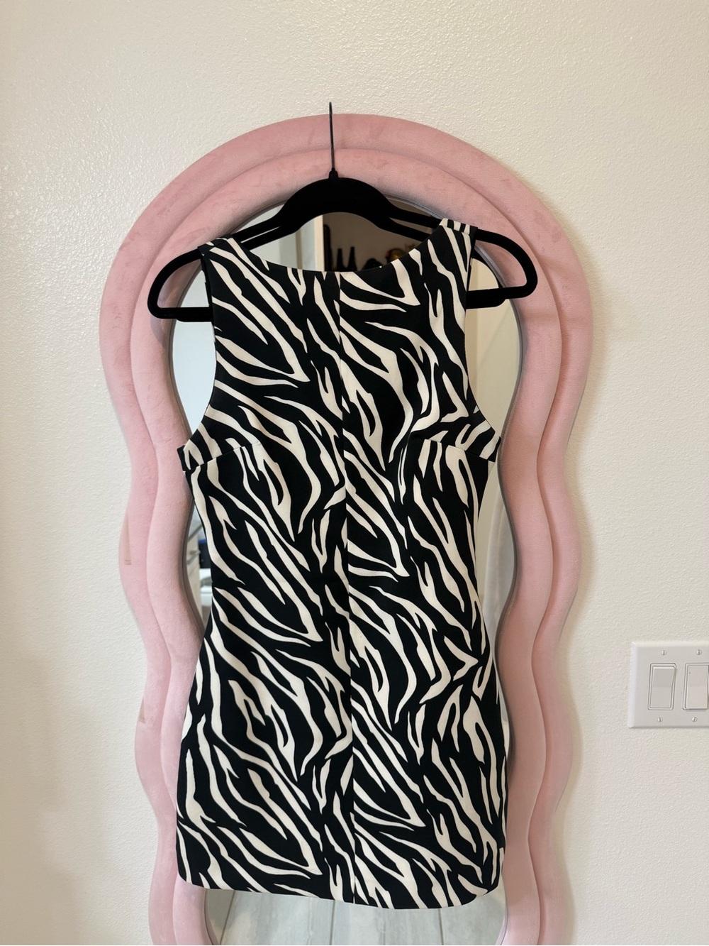 Zara Black & White Zebra Print Mini Dress